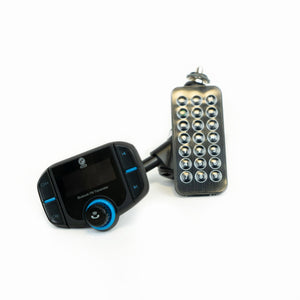Transmisor Bluetooth, Kit Manos Libres, Wireless y 2 Puertos de Carga, Indica Voltaje de Bateria